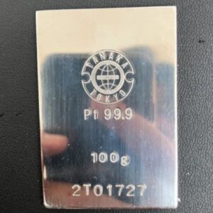 田中貴金属　プラチナインゴット100g